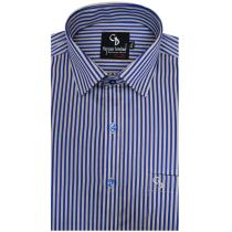 Stripes Navy Blue Shirt : Business