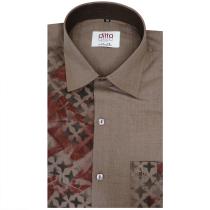 Handpainted Brown Shirt : Ditto