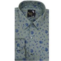 Print Green Shirt : Party
