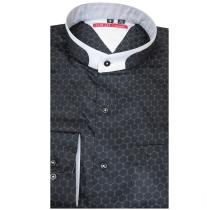 Print Black Shirt : Slim