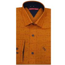 Print Rust Shirt : Slim