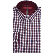 Combination Maroon Shirt : Slim
