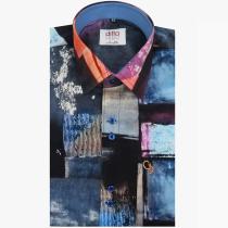 Print Blue Shirt : Ditto