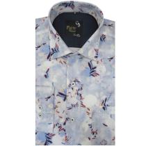 Print Light Blue Shirt : Party