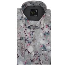 Print Light Gray Shirt : Party
