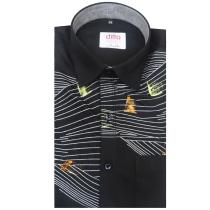 Handpainted Black Shirt : Ditto