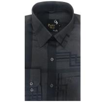 Print Gray Shirt : Party