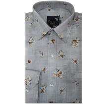 Print Gray Shirt : Trending