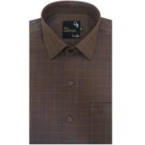Checks Brown Shirt : Business