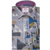 Print Gray Shirt : Ditto