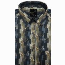 Print Gray Shirt : Party