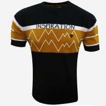 Print Black T-shirt : Regular