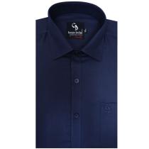 Plain Navy Blue Shirt : Business