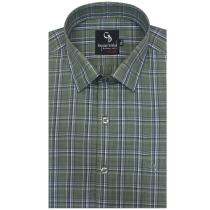 Checks Green Shirt : Business