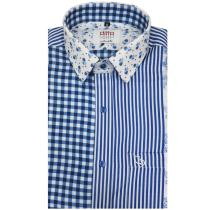 Print Blue Shirt : Ditto