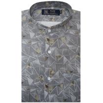 Print Gray Shirt : Party