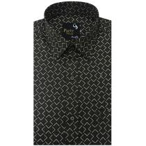 Print Brown Shirt : Party