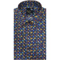 Print Navy Blue Shirt : Party