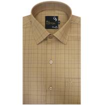 Checks Fawn Shirt : Business