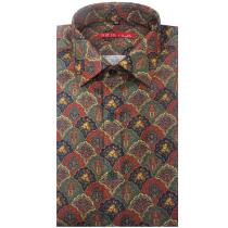 Print Green Shirt : Slim