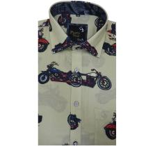 Print Khakhi Shirt : Party