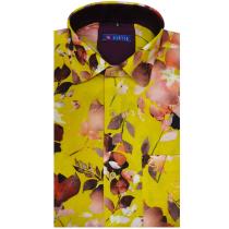Print Yellow Shirt : Slim
