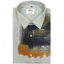 Handpainted Navy Blue Shirt : Ditto
