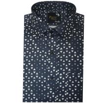 Print Gray Shirt : Party
