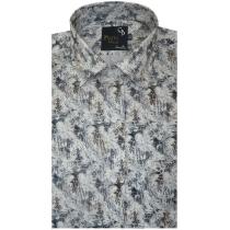 Print Brown Shirt : Party
