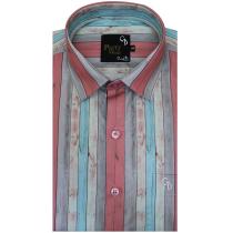 Print Peach Shirt : Party