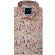Print Peach Shirt : Party