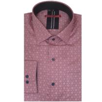 Print Peach Shirt : Slim