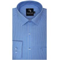 Stripes Navy Blue Shirt : Business