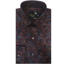 Print Maroon Shirt : Party