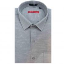 Self Design Grey Shirt : Slim