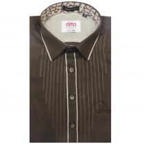 Plain Coffee Brown Shirt : Ditto