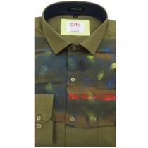 Hand Painted Green Shirt : Ditto