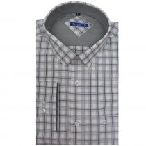 Checks Gray Shirt : Slim