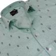 Print Green Shirt : Party