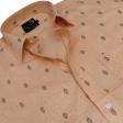 Print Peach Shirt : Party