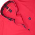 Checks Red Shirt : Slim