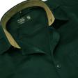Self Design Green Shirt : Ditto