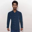 Self Design Dark Blue Shirt : Ditto