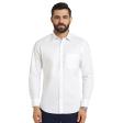 Self Design White Shirt : Business