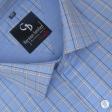 Checks Blue Shirt : Business