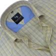 Checks Lemon Shirt : Business
