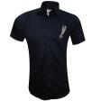 Embroidered Navy Blue Shirt : Ditto