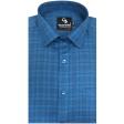 Checks Blue Shirt : Business