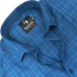Checks Blue Shirt : Business