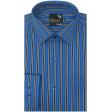 Stripes Navy Blue Shirt : Business